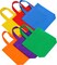 24 Pack Party Non-Woven Gift Bags Reusable Tote Bags in Bulk Rainbow Goody Bag with Handles for Birthday Party Supplies (9.5 x 9.5 Inches)